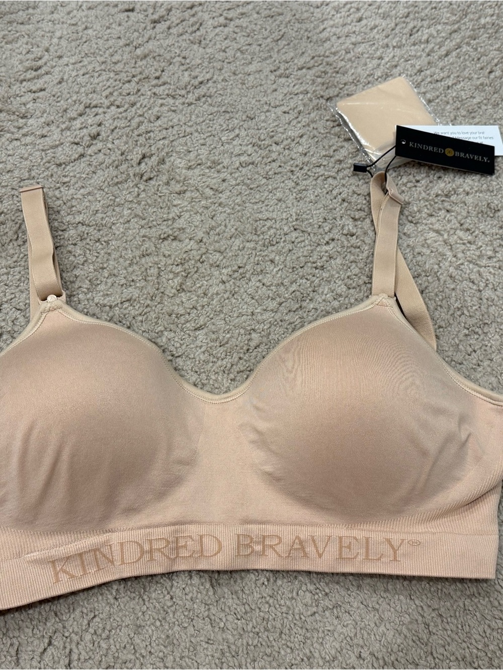 Kindred Bravely Beige Seamless Maternity & Nursing Bra